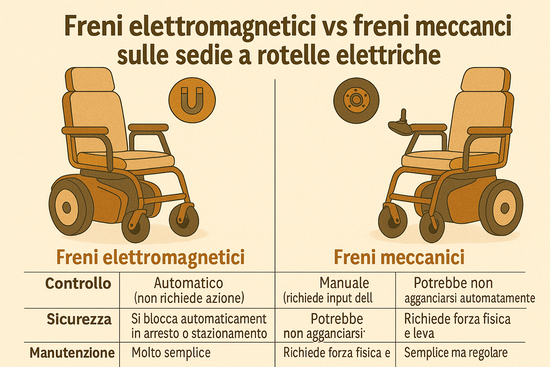 Freni Elettromagnetici Vs. Freni Meccanici Nelle Sedie A Rotelle Elettriche Qual è La Differenza (4)